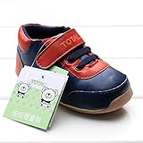Kuner Baby Boys and Girls Pu Leather Rubber Sole Outdoor Sneaker First Walkers Shoes
