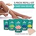 LeChic Paris, Wax Beans, Hard Wax Beads Kit By LeChic: 5 Beans Bags (5 x 100gr) + 30 Wax Sticks | Hair Removal Depilatory Wax