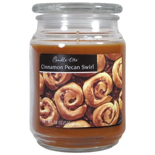 Candle lite 3297549 18 Oz Cinnamon & Pecan Scented Terrace