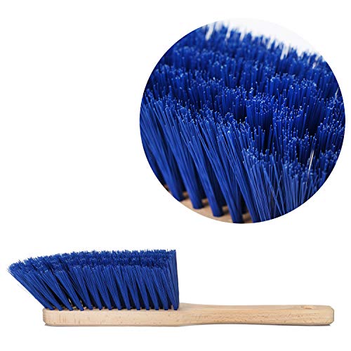 com-four® Kehrschaufel Set mit Kehrblech und Handfeger - Kehrgarnitur aus Metall - Kaminschaufel und Kaminbesen mit… – Bild 5
