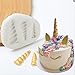 ULAKY Unicorn Horn Fondant Mold Chocolate Candy Mold ,white