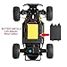 BigSmyo 2.4Ghz 4CH High Sped Remote Control Truck 1:16 Alloy Shell Monster Truck Off Road RC Car Rock Off-Road Vehicle 1:16 Alloy Shell Monster Truck Rechargeable Buggy Vehicle (Yellow)