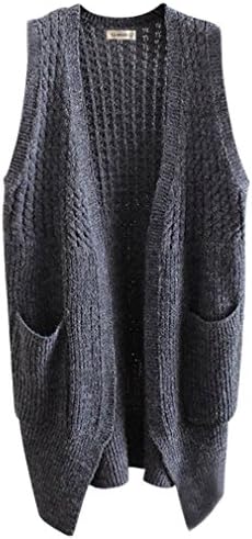 Gordon Q Women's Womens Casual Open-front Knitted Long Cardigan Vest