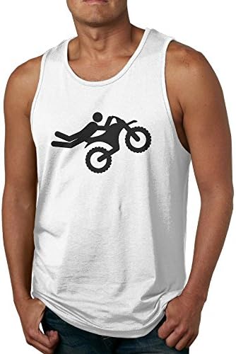 ERS9E Causal Motocross Men's Sleeveless Tank Top T-Shirt Casual Gym Muscle Summer Vest T-Shirt