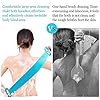 Inmorven Extended 76 cm/30 inches Back Scrubber Silicone Shower Brush Body Brush Exfoliating Body Scrubber for Men and…