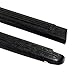 Wade 72-00181 Truck Bed Rail Caps Black Ribbed Finish without Stake Holes for 2004-2012 Chevrolet Colorado & GMC Canyon Standard Cab Extended Cab (Set of 2)
