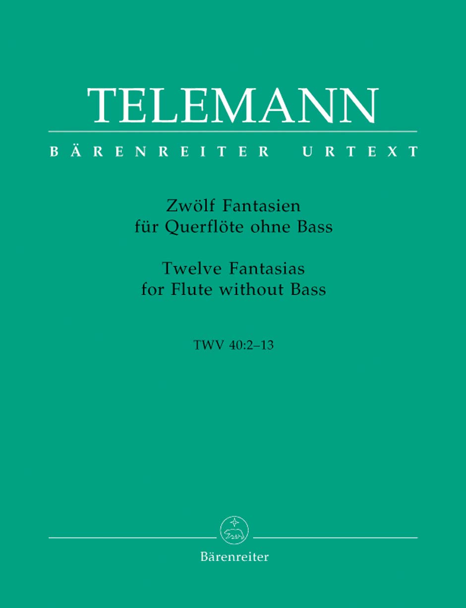 Zwölf Fantasien Für Querflöte Ohne Bass / Twelve Fantasias for Flute Without Bass