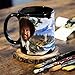 Bob Ross Large Color Changing Ceramic Coffee Mug 12 Ounces