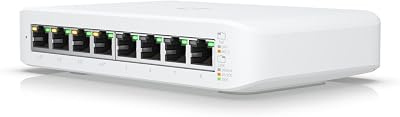 Ubiquiti UniFi Switch Lite 8 PoE Managed L2 Gigabit UK Wall Power over Ethernet