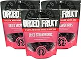 Steves Paleogoods Dried Fruit, Dried Strawberries, 6 oz (Pack of 3)
