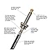 D'Addario Guitar Cable - American Stage - Made in the USA - Geo Tip for Secure Connection - 1/4 Inch Male to 1/4 Inch Male - 20 Feet - Straight Ends - 1 Pack