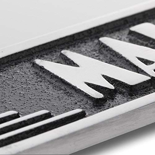 The Metal Foundry Mailbox Metal Door Sign. Art Deco Style Home DÃ©cor Accessories Door Or Wall Aluminium Plaque. Handmade in England.