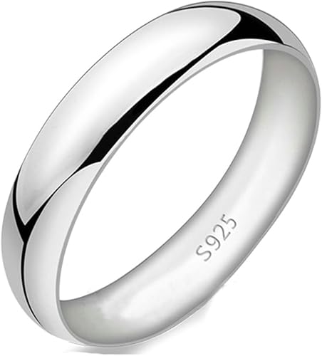 Amazon Anazoz 刻印の名前と日付のあなたと恋人 カップル結婚指輪925シルバー4 Mm ジュエリー 通販