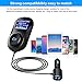 Bluetooth FM Transmitter, Bluetooth Car Adapter, Wireless In-Car Bluetooth Receiver Hands-free Car Charger with Dual USB Ports For iPhone Samsung, Supporting TF Card Mp3 Player