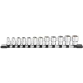 TONE Socket Set 6-Point with Socket Holder HS312 3/8" Inch Drive 12-Piece