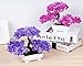 Frjjthchy Mini Artificial Bonsai Tree Plants with Plastic Cement Pots for Home Office Décor (Rose Red)