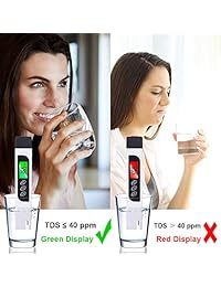 Yukysa - Medidor de calidad del agua, medidor digital TDS, medidor de temperatura y EC 3 en 1 con funda de transporte, precisión fiable, 0 9999 ppm, medidor de prueba de agua ideal, agua potable, acuarios, agua del grifo, etc.