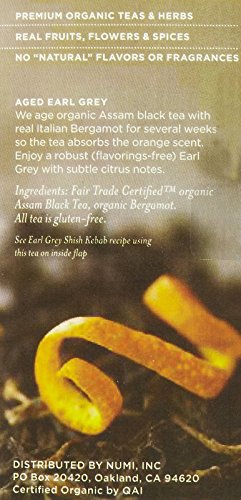Numi Organic Tea Aged Earl Grey Black Tea, 18 ct - //coolthings.us