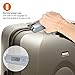 Smart Weigh 50kg/110lb Digital Postal Luggage Scale with Electronic Ruler, Hanging Scale Luggage Weight, Portable Bag Scale, Digital Luggage Scale Travel, Silver