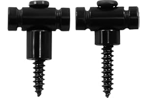 Bonsicoky 2 PCS Guitar Roller String Retainers - Guitar Roller String Trees Retainer - Strings Trees Replacement Parts for Electric Guitars - Black