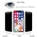 iPhone Xs Max Privacy Tempered Glass Screen Protector, KMISS Anti-Spy [Anti-Scratch] [Anti-Fingerprint] [Bubble Free] [Full Coverage] for iPhone Xs Max 6.5Inch 2018 (2 Pack)