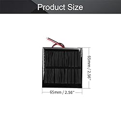 Fielect 5.5V 0.6W Polycrystalline Mini Solar Panel