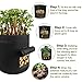 SWANTIS 3 Pack DIY Potato Grow Bag Home Garden Breathable Waterproof Window Vegetables Planter Flower Pots with Flip and Strap Handlethumb 4