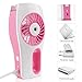 iEGrow HQM-MY001 Handheld USB Mini Misting Fan, Pink