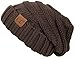 Funky Junque H-6100-07a Oversized Slouchy Beanie - Brown