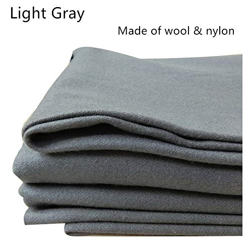 haxTON Premium Pool Table Accessories Popular Style Billiard Cloth Not Faded Billiard Table Felt Standard Green, Green,Navy Blue,Red,Blue or Black for Pool Table for 7/8/9 Foot (Light Gray 8 Foot)