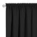 Darcy (Black/White) Tier and Valance Window Curtain Set - 58 Inch Width, 36 Inch Length - Light Filtering Drapes for Kitchen, Bedroom, Living & Dining Room by Achim Home Decor