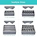 Mavvel Drawer Organisers for Women Bra Underwear - Fabric Foldable 4 Set Drawer Storage Organiser Dividers for Bra Tie Belt Scarf, Large Tidy Box Organiser Bedroom for Drawer Closet, Grey