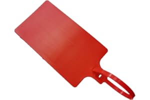 XF-VEL Plastic Seals Shipping Tags Logistics Use Big Sign Tie Large Label Tie, 255 mm Total Length, Package of 100pcs (Red)