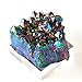 JIC Gem Titanium Coated Crystal Cluster Specimen (Rainbow, 2-2.5