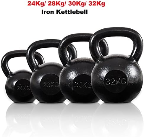 COSTWAY Cast Iron Kettlebell, Strength Exercise Training Kettlebells, Weight Lifting Fitness for Home and Gym (24Kg, 28Kg, 30Kg,32Kg)