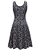Herou Women Summer Casual Floral Sleeveless A-Line Sun Dresses Flower-5 Medium