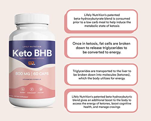 Lifely Nutrition Advanced BHB Keto Diet Pills Supplement for Ultra Fast Weight Loss and Burn