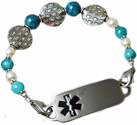 Women's Medical Alert Chelsea Bracelet, FREE Engraving + FREE WALLET CARD