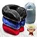 Enzo Travel Neck Pillow - Memory Foam Cooling Gel Technology and Washable Cover Packed in Small Bag for Air, Bus and Car Travels (Castlerock Grey)