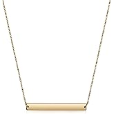 WISTIC Multi Gold Bar Necklace for Women Vertical/Horizontal Bar Pendant Necklaces with Adjustable Chain Necklace Adult Jewelry