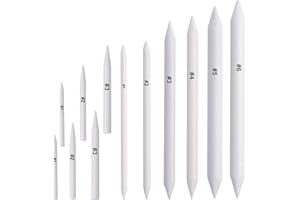 12 Pcs Blending Stump and Tortillions, Paper Art Blenders, Art Pencils, Drawing Pencils for Artists Student Sketch Drawing To