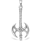 WithLoveSilver 925 Sterling Silver Viking Battle Axe Amulet Pendant