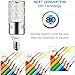 Vakey E12 LED Bulbs,12W LED Candelabra Light Bulbs 100 Watt Equivalent, 1200lm, Daylight White 6000K LED Chandelier Bulbs, Decorative Candle Base E12 Non-Dimmable LED Lamp, Pack of 3
