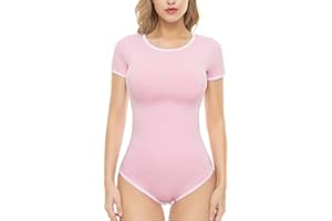 CutiePlusU Cotton Button Crotch Bodysuits Adult Romper Onesie Basics