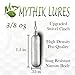 Mythik Lures 20 Pack - Skinny Lead Drop Shot Fishing Weights Sinkers Multiple Sizes 3/8 Oz Plain