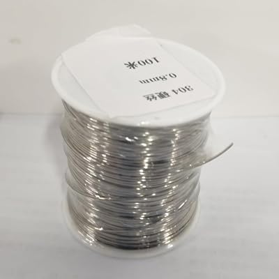DONGKER 304 Stainless Steel Wire 0.8mm 100m Hard Sculpting Artistic Binding