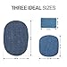 YOOMALL Iron on Denim Patches Fabric Patches on Clothing, Repair Patches Kit for Clothes, Jacket, Jeans, Dungarees, 3 Ideal Size, 5 Basic Colors, 30 Pieces