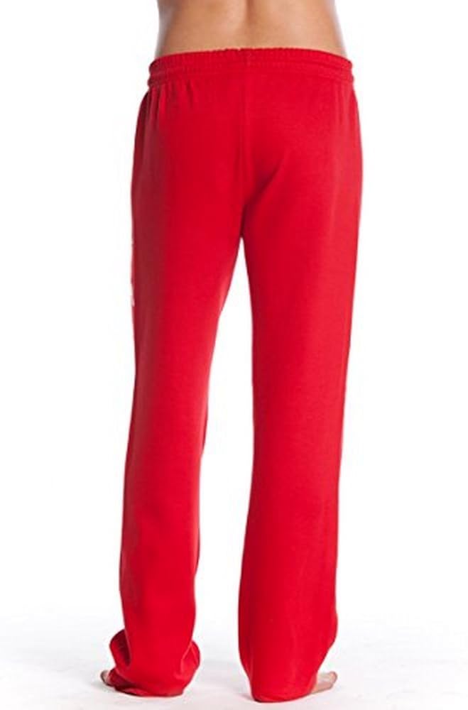 LIFEGUARD Official Guys Red Printed Fleece Sweatpants: Clothing