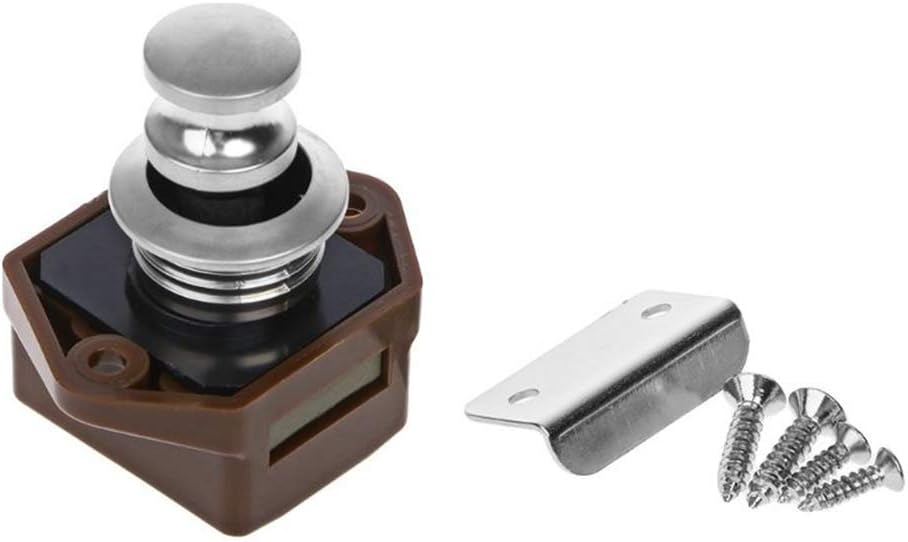 Ogquaton Cerradura del botón del Cierre del cajón del gabinete de la