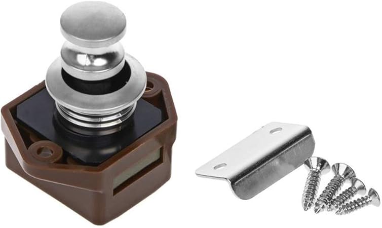 Ogquaton Cerradura del botón del Cierre del cajón del gabinete de la